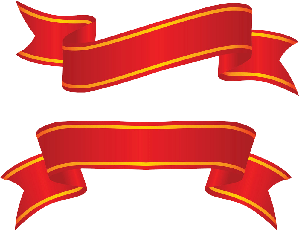 two ribbons png transparent