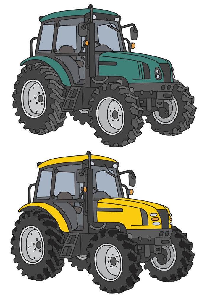 two tractors png