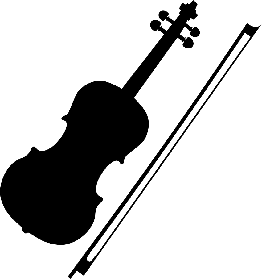 violin and bow icon png transparent