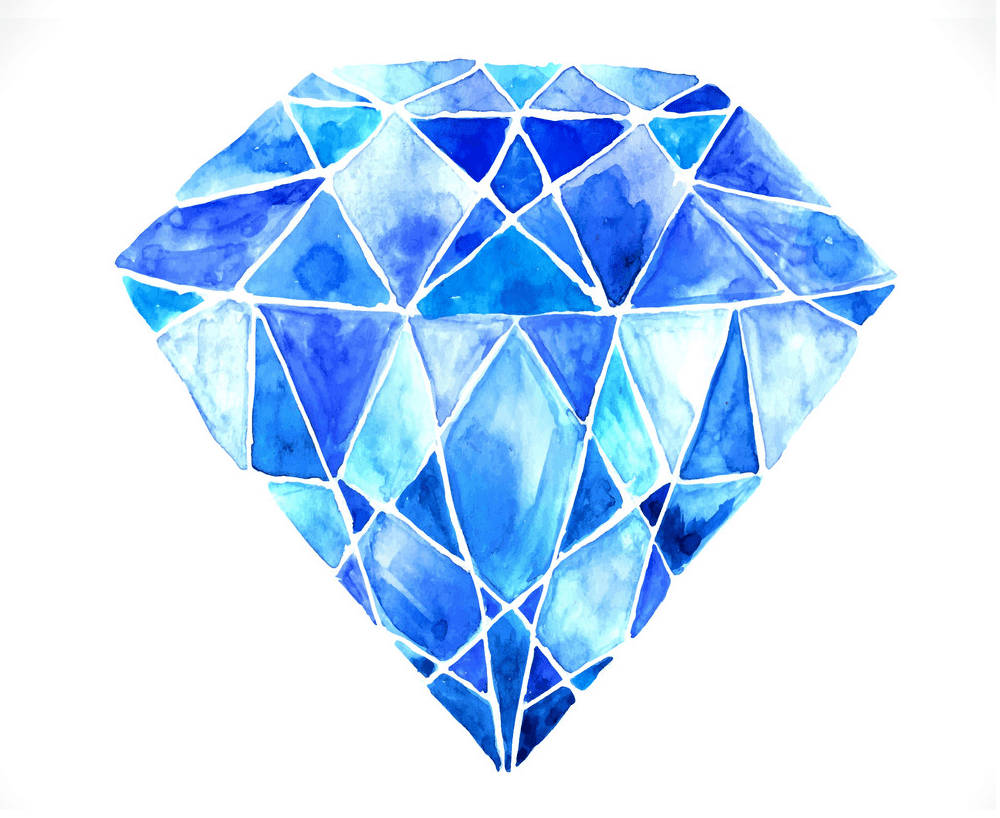 watercolor diamond png