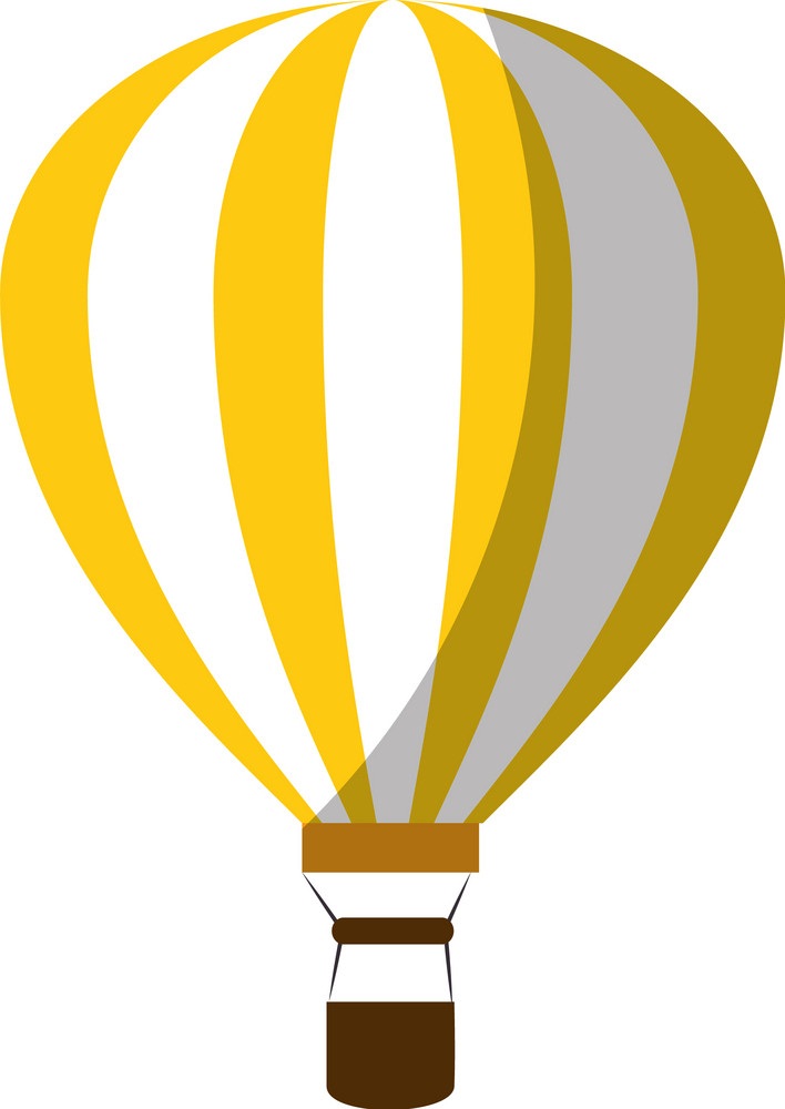white and yellow hot air balloon