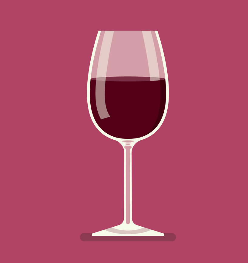 wine glass on pink background png