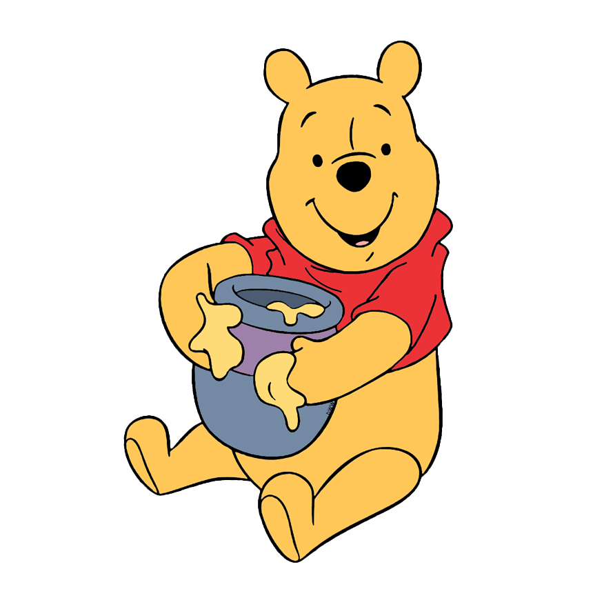 winnie the pooh with honey transparent