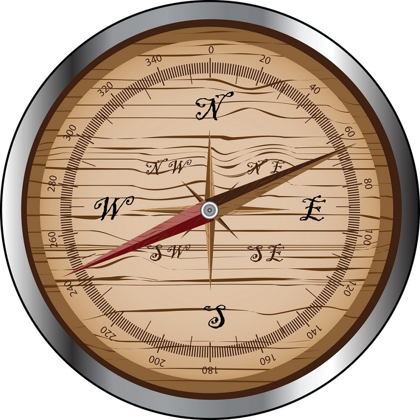 wooden compass