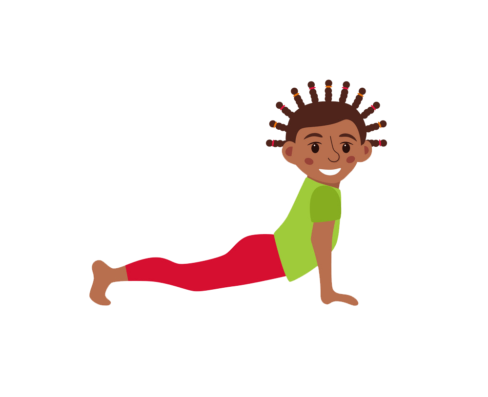 yoga kid poses png transparent