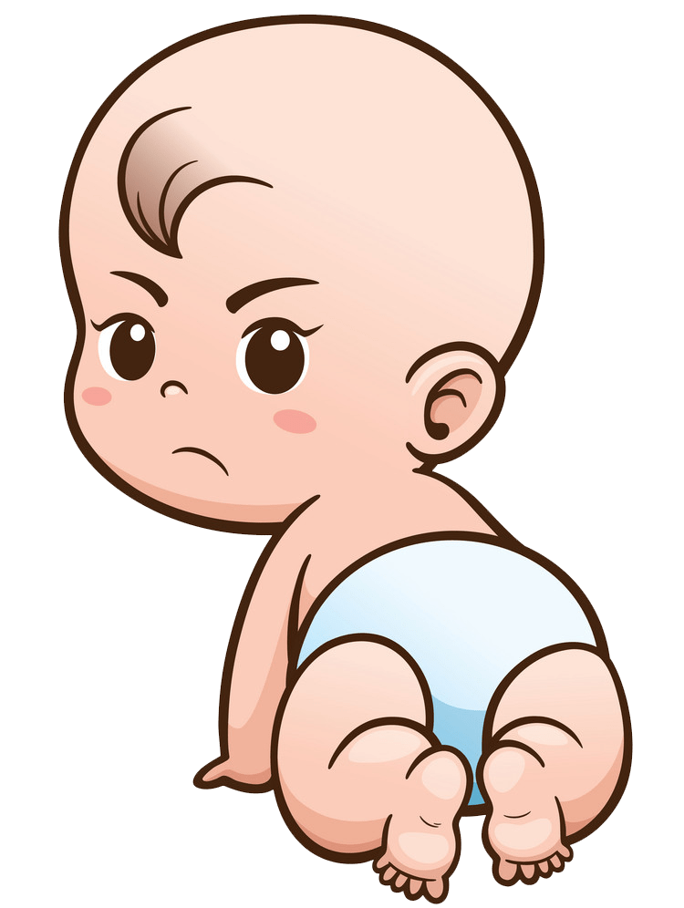 Angry baby clipart transparent