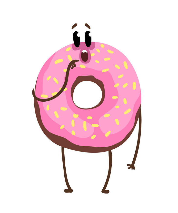 Cartoon donut png