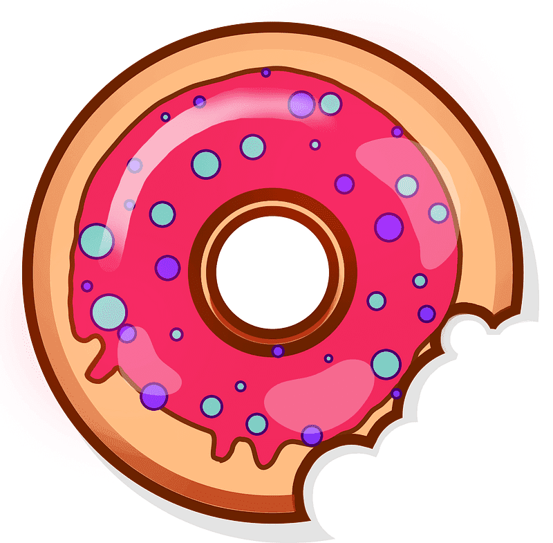 Donut clipart 1