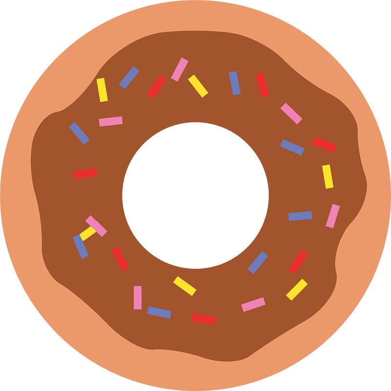 Donut clipart free for kid