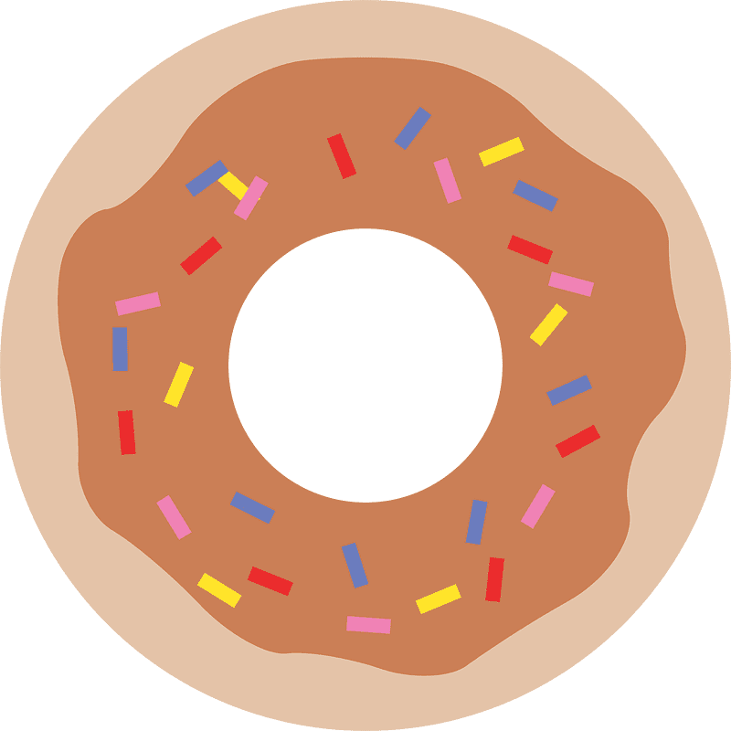 Donut clipart free for kids