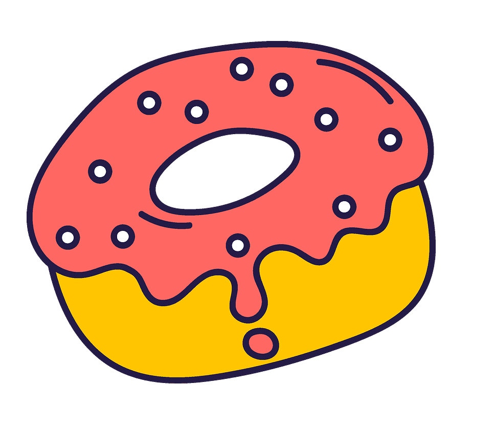 Donut clipart png for kid