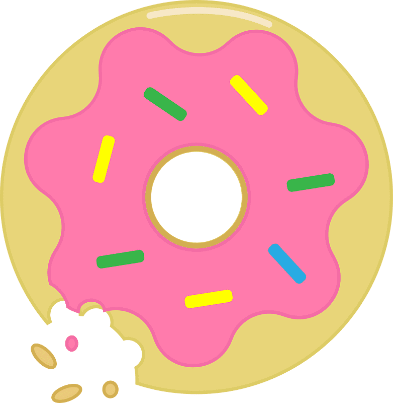 Donut clipart png for kids