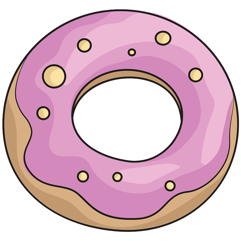 Donut clipart transparent background 1