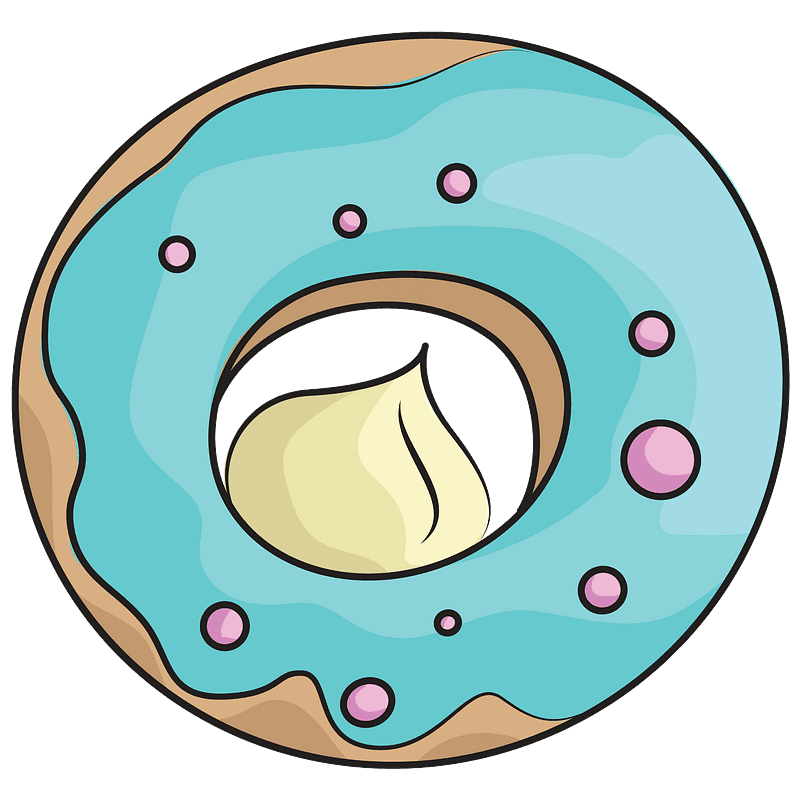 Donut clipart transparent for kids