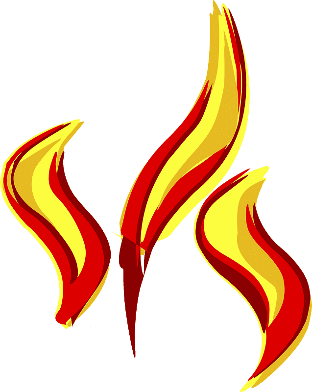 Fire clipart free for kid