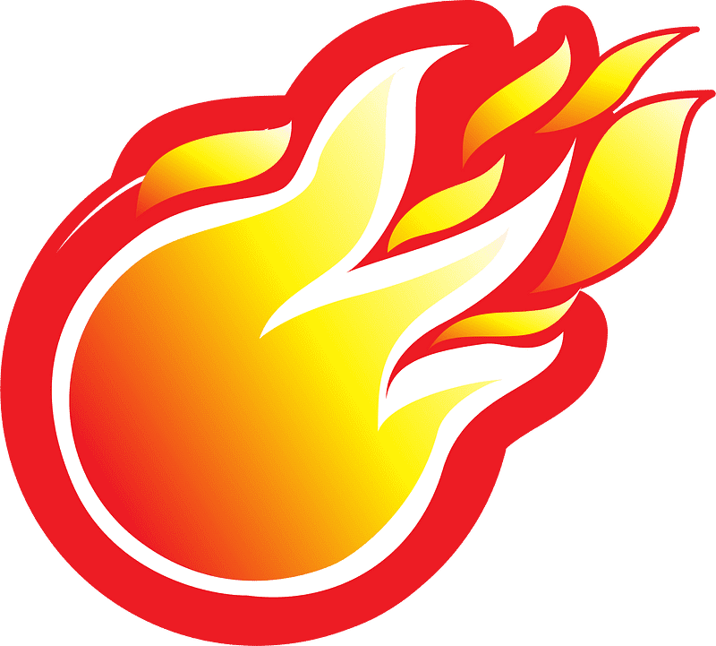 Fire clipart transparent for free