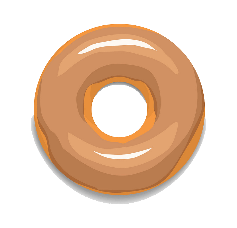 Glaze donut clipart transparent