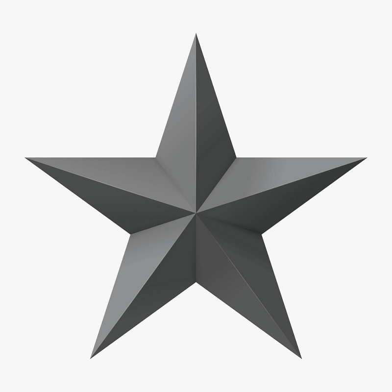 Gray star png