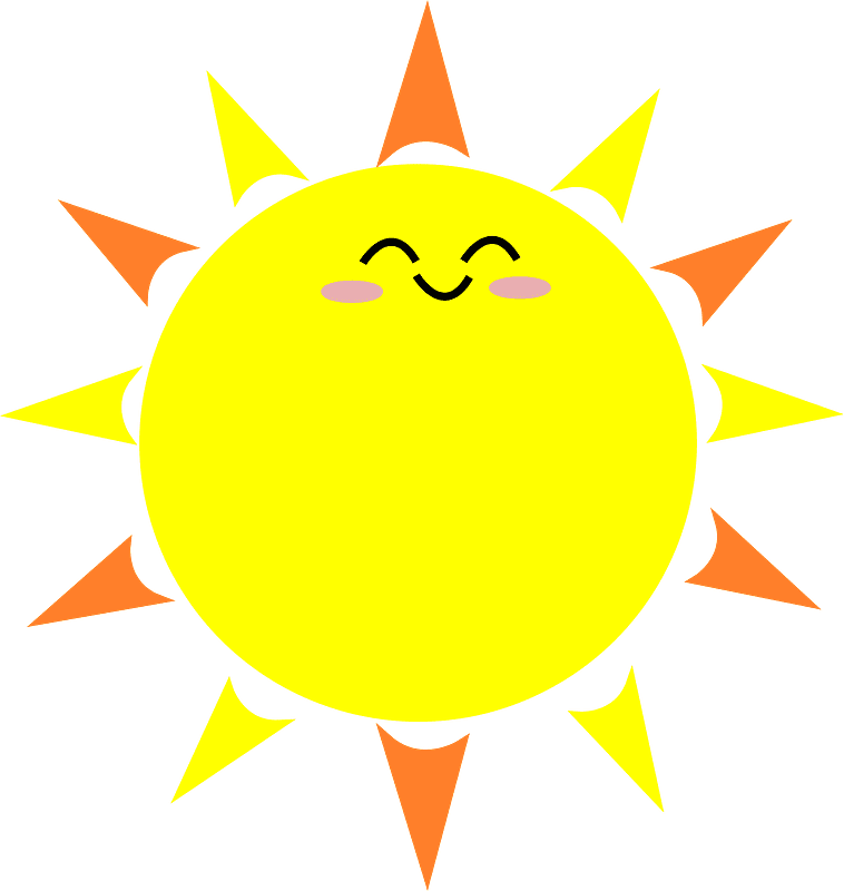 Happy Sun clipart transparent png