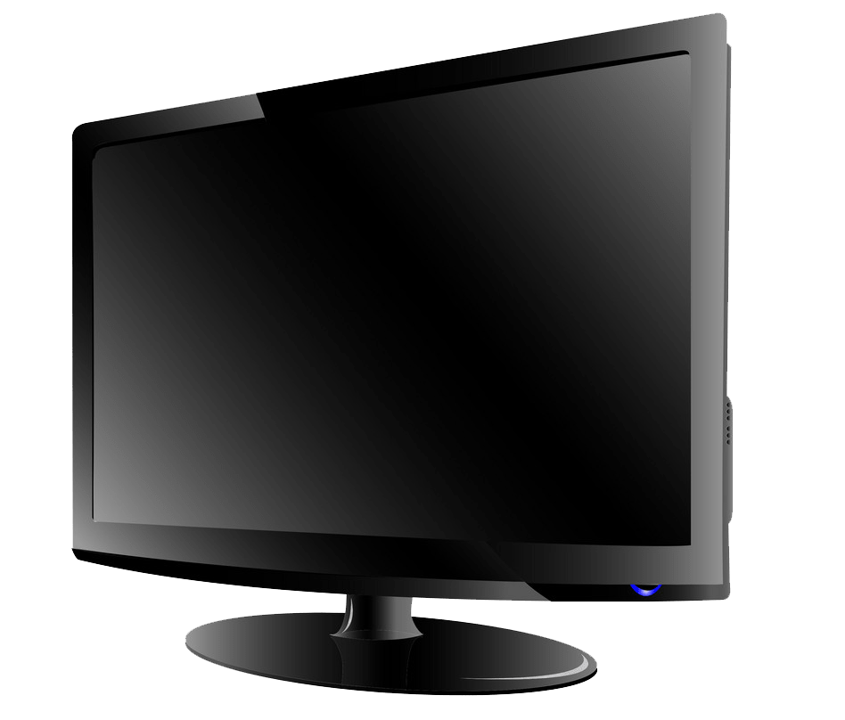 Led TV clipart transparent