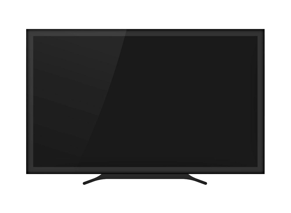 Modern TV clipart transparent