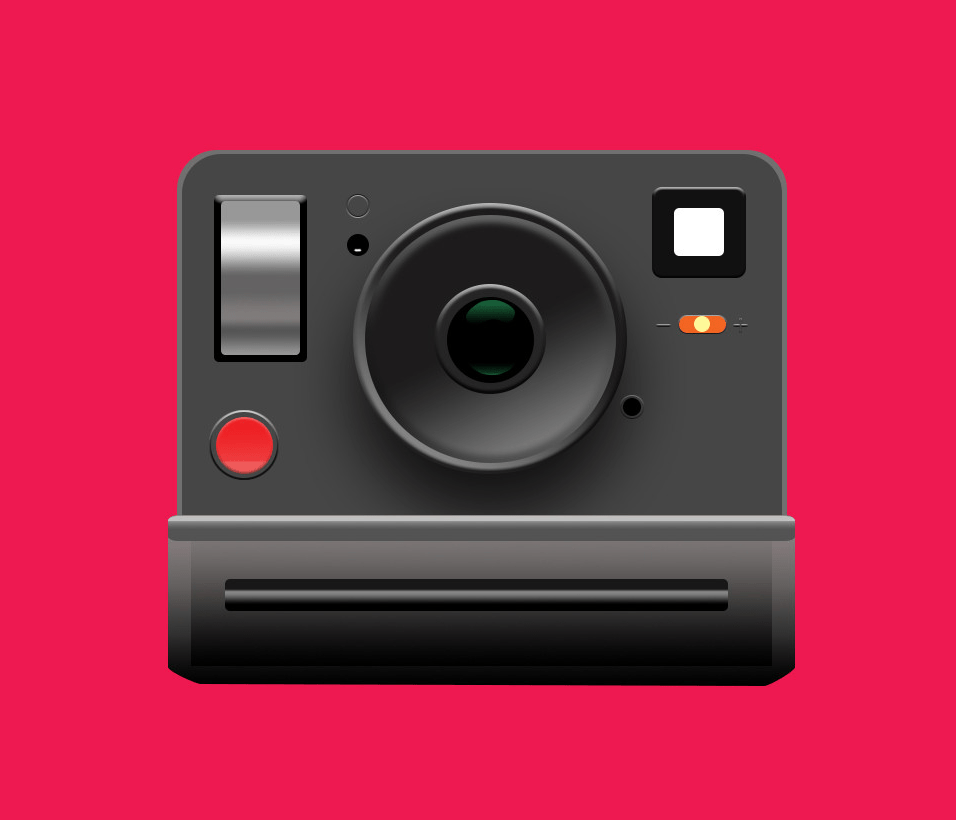 Polaroid camera clipart