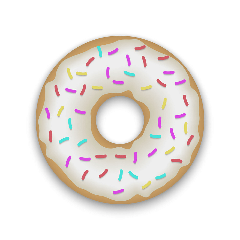 Realistic donut png