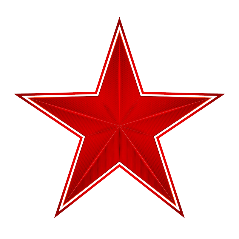 Red star clipart transparent 1