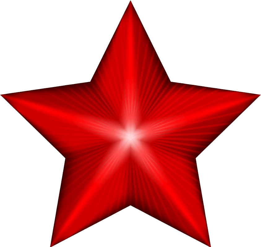 Red star clipart transparent