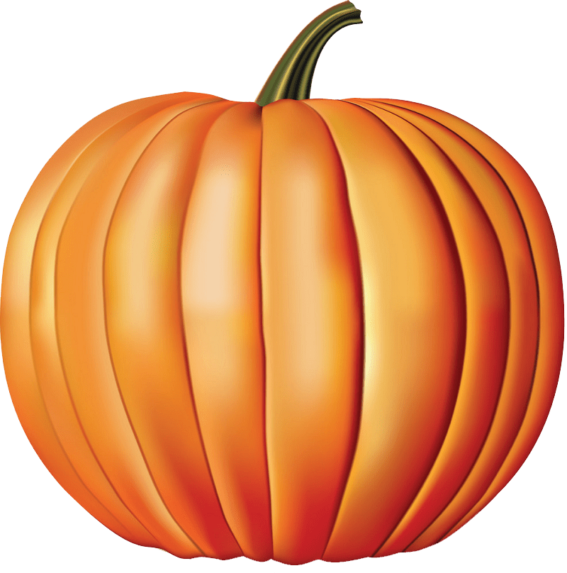 Ripe pumpkin clipart transparent