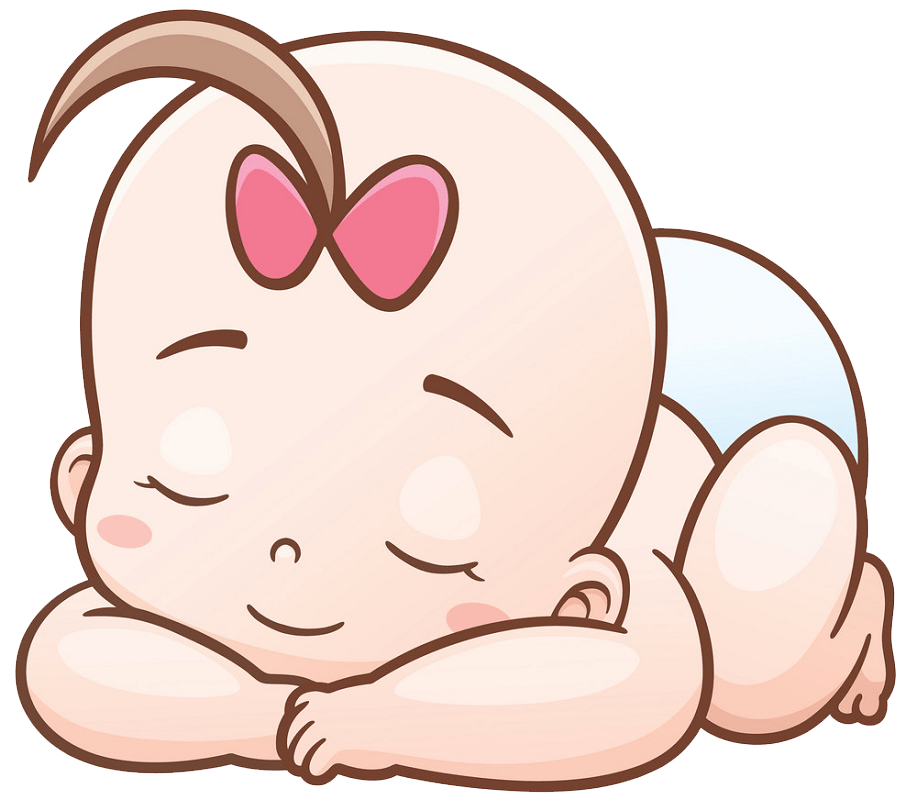 Sleeping baby clipart transparent 1