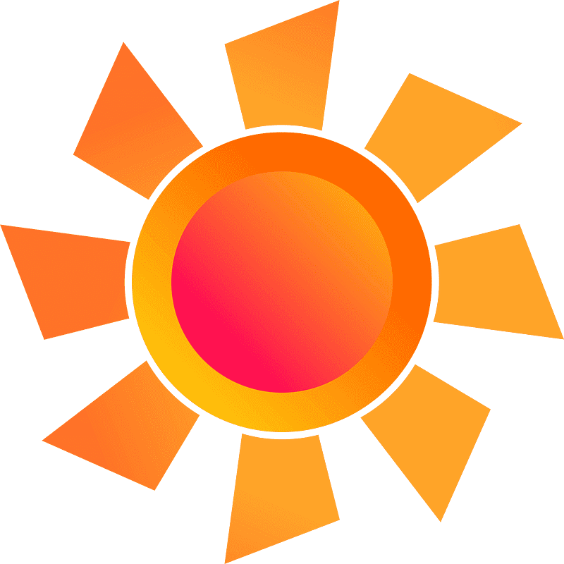 Sun clipart transparent for kids