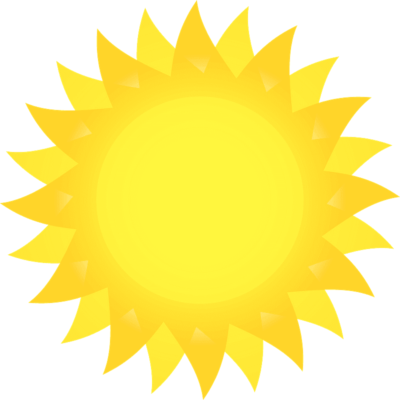 Sun clipart transparent free