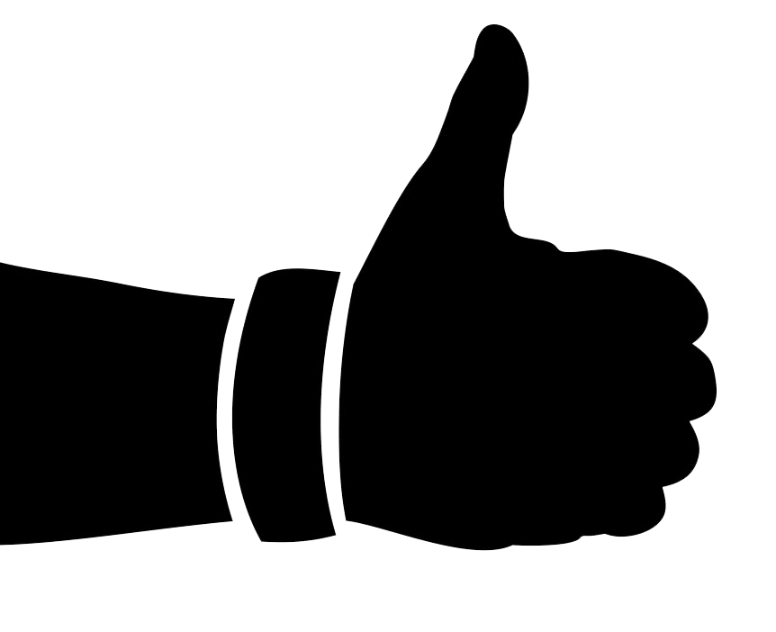 Thumb up icon clipart transparent 1
