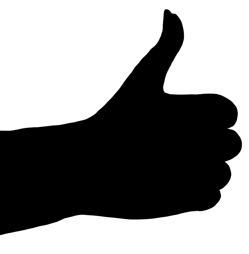 Thumb up icon clipart transparent