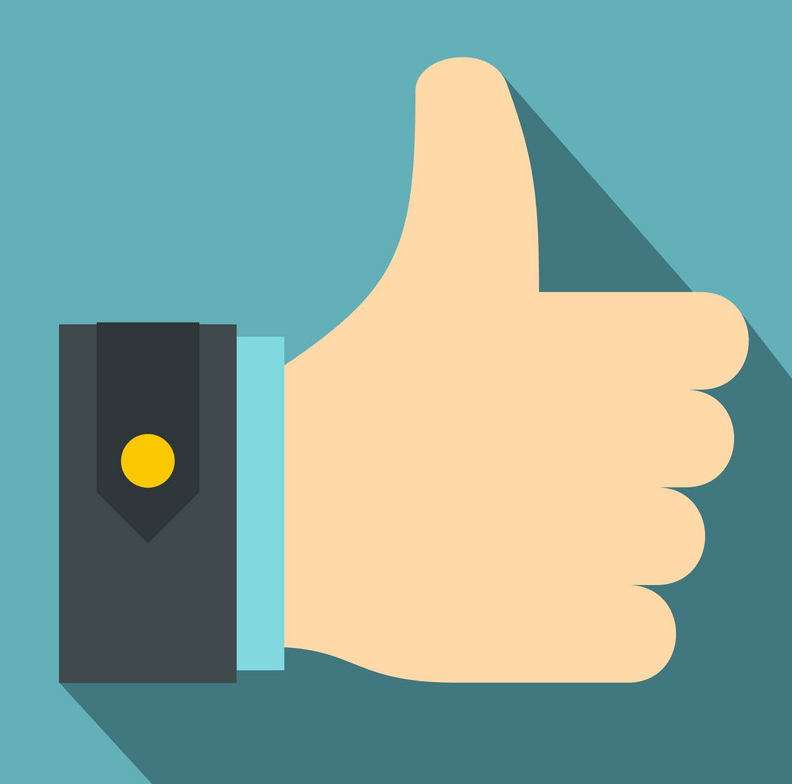 Thumb up icon clipart