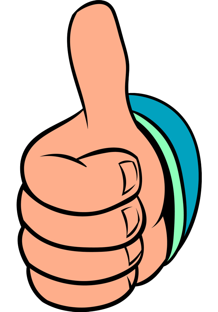 Thumbs up clipart transparent 1
