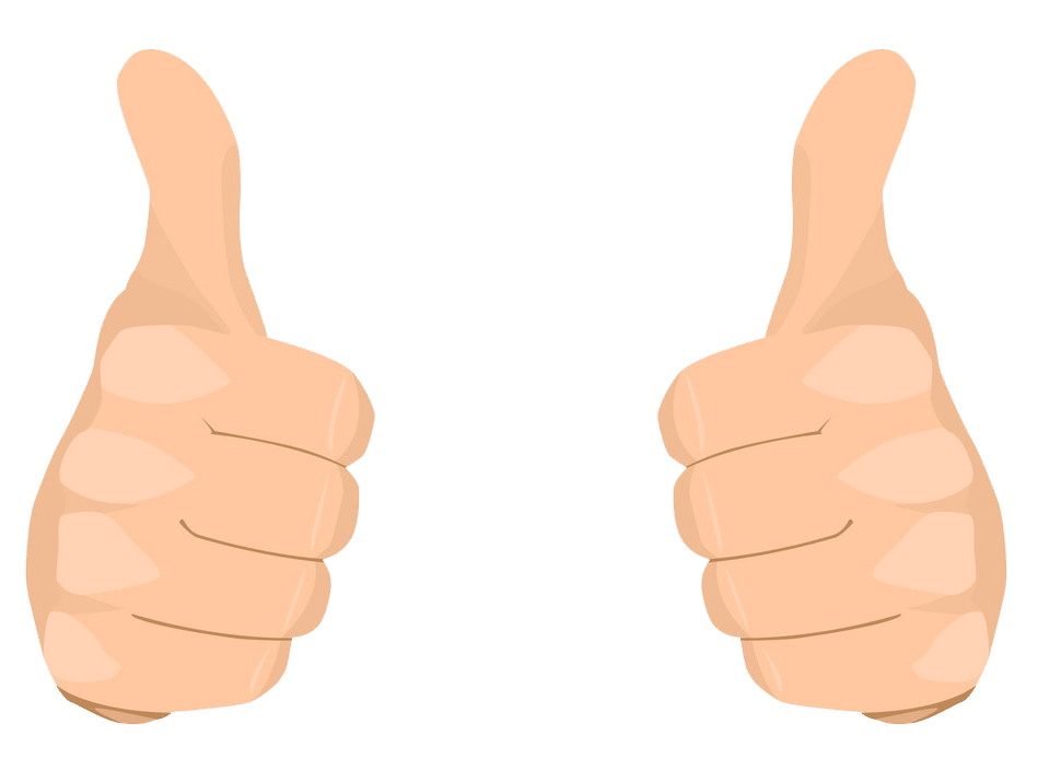Thumbs up clipart transparent 2