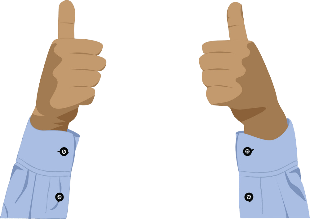 Thumbs up clipart transparent