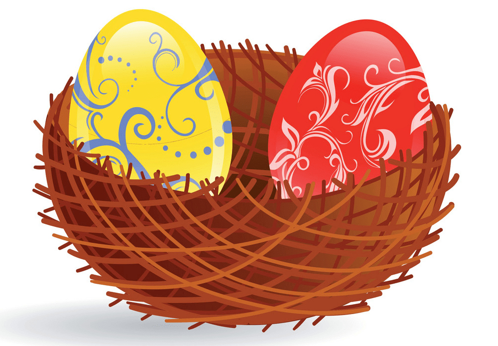 Two Easter Eggs clipart