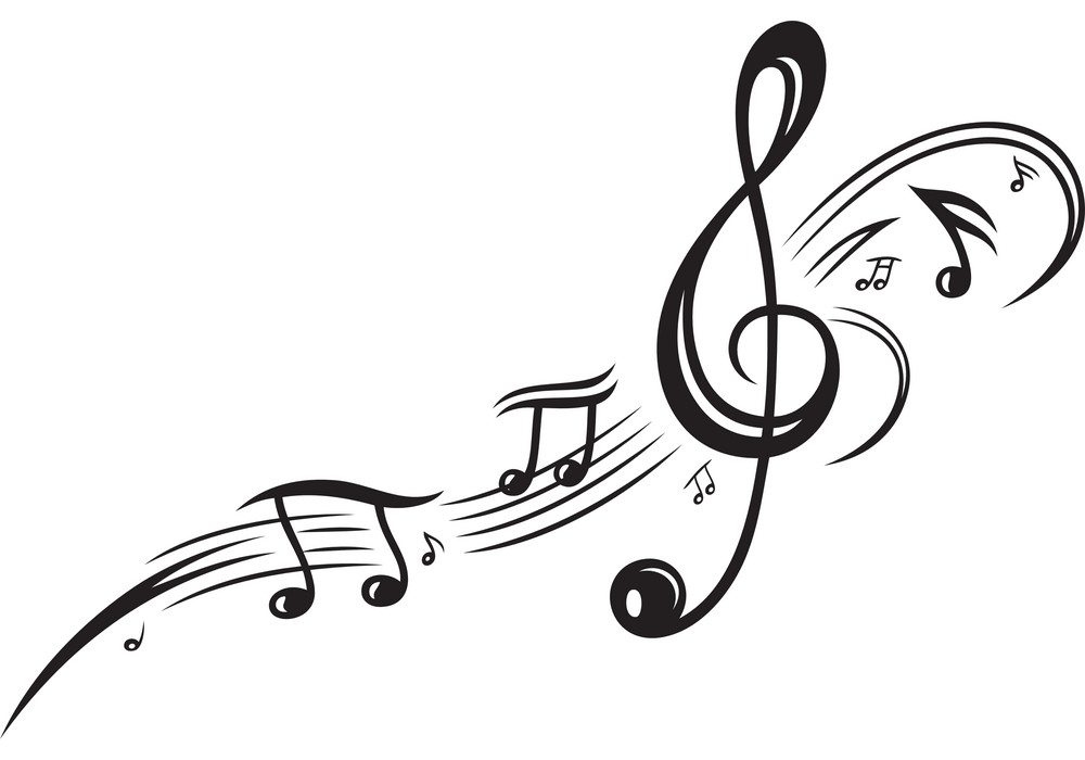 clef music notes clipart png