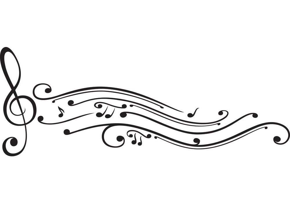 clef music notes clipart