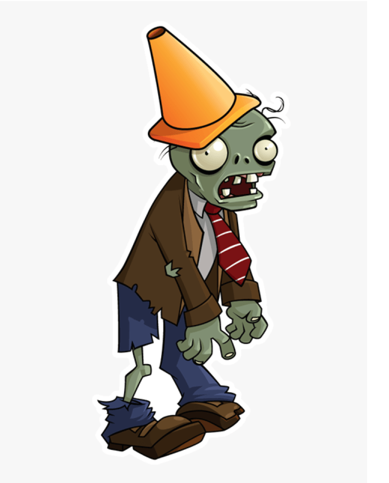 conehead zombie png