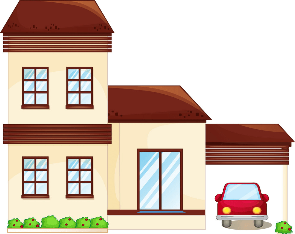 modern house clipart png