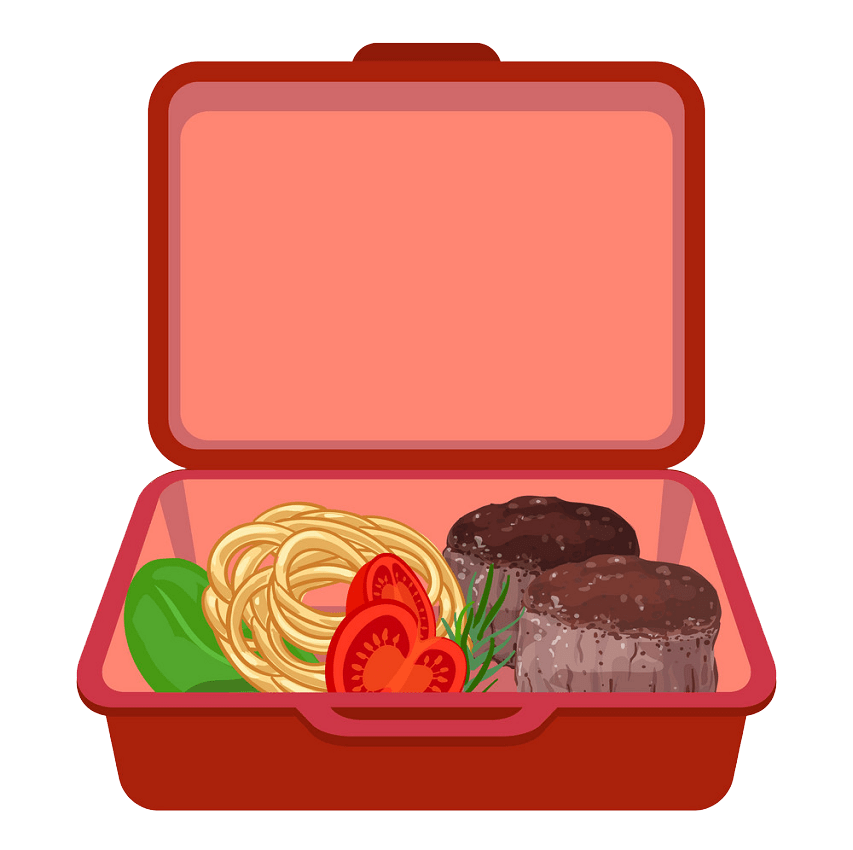 red lunchbox transparent