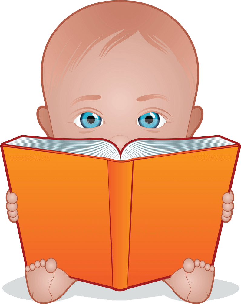 Baby Reading clipart transparent