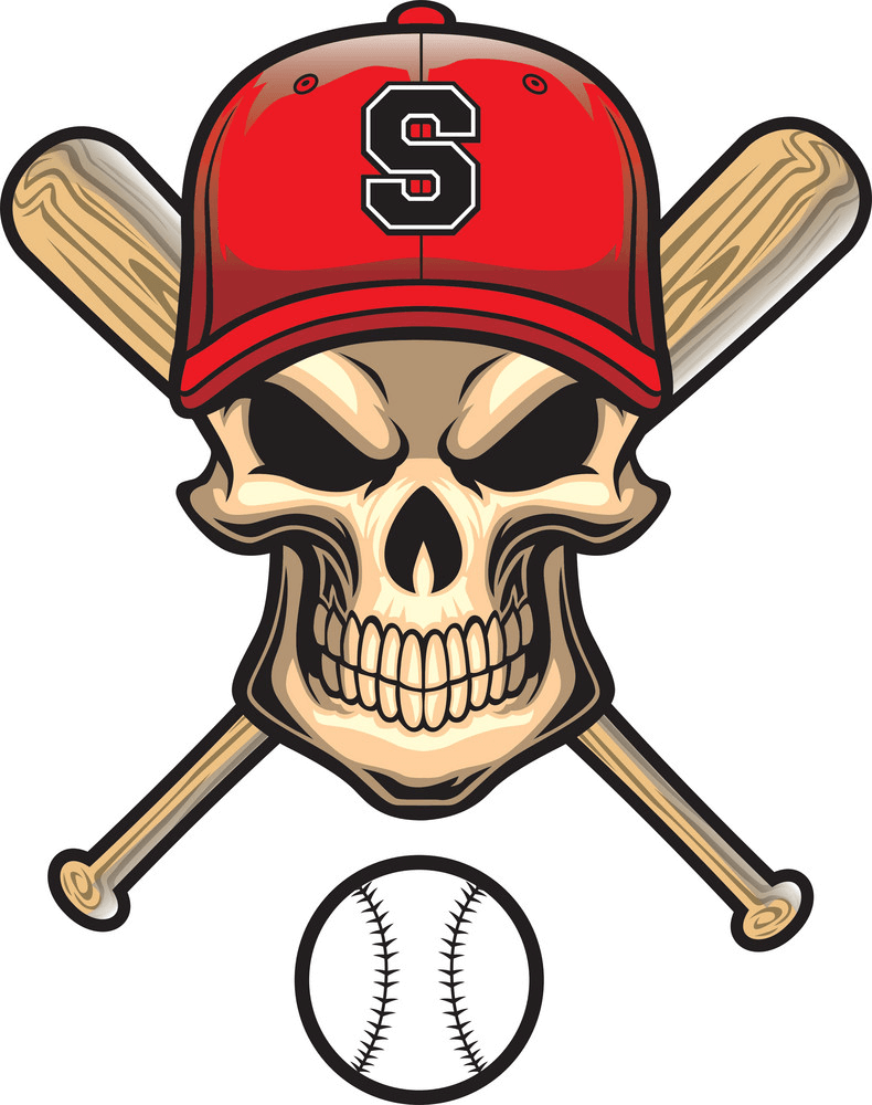 Baseball Skull png
