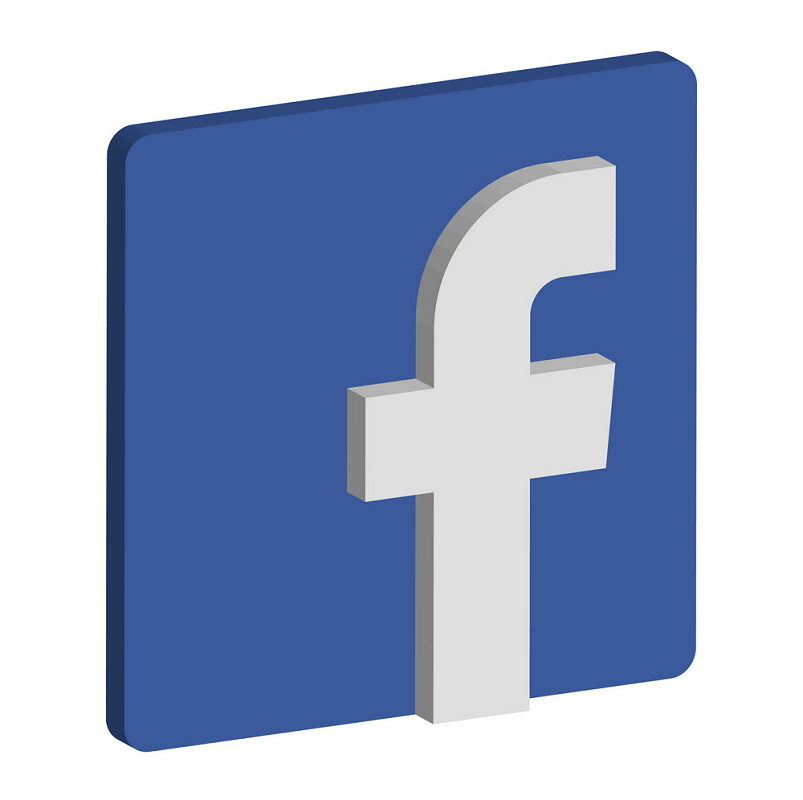 Facebook 3D Icon clipart