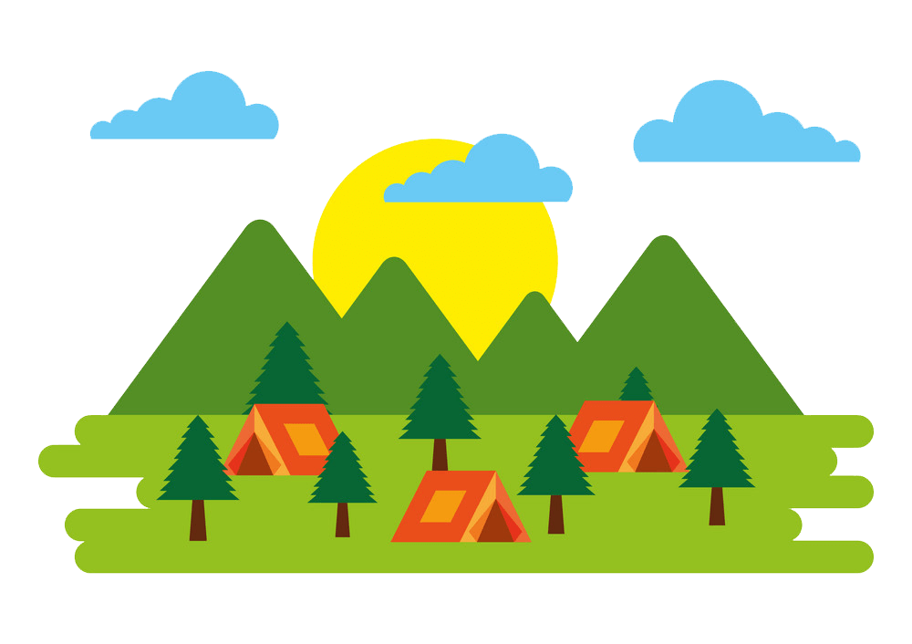 Forest Outdoor Camping clipart transparent
