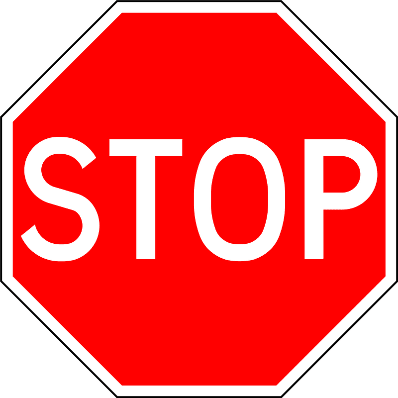 Free Stop Sign clipart for kids